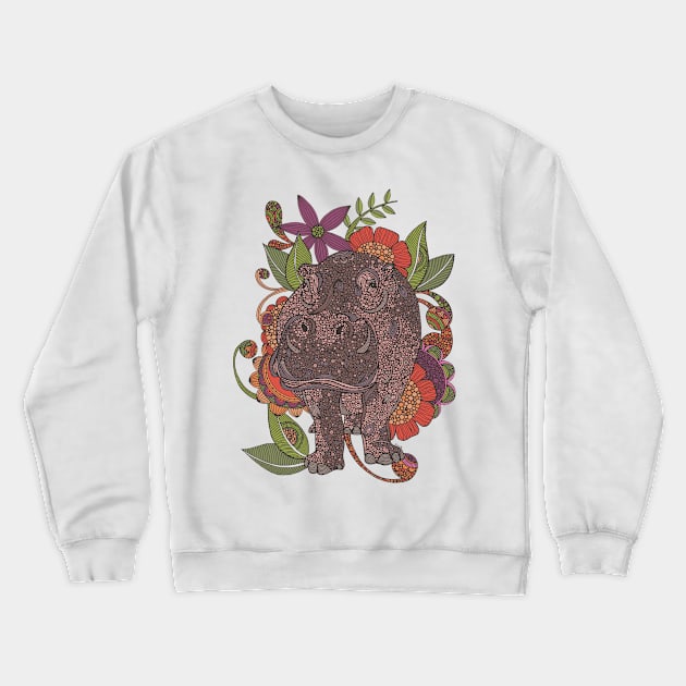 Hippotastique Crewneck Sweatshirt by Valentina Harper